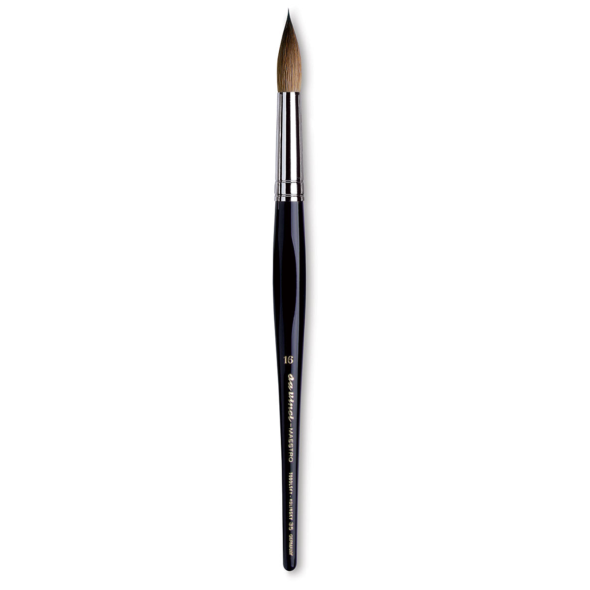 Da Vinci Maestro Kolinsky Brush - Long Tapered Round, Short Handle, Size 16