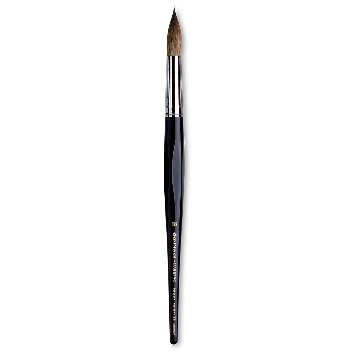 Da Vinci Maestro Kolinsky Brush - Long Tapered Round, Short Handle, Size 18