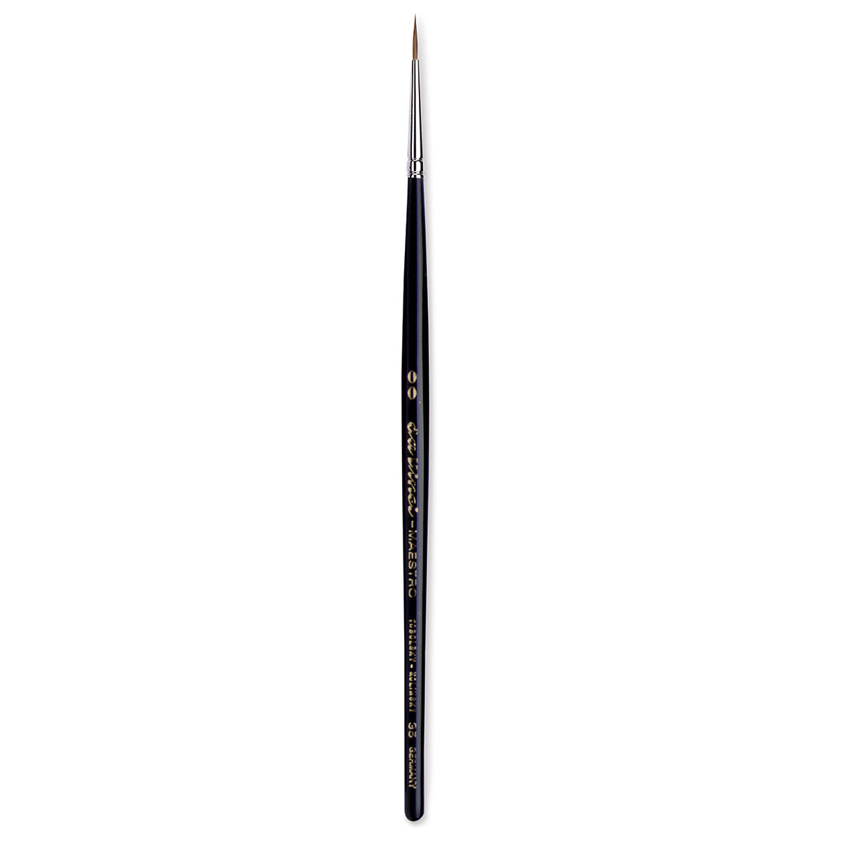 Da Vinci Maestro Kolinsky Brush - Long Tapered Round, Short Handle, Size 2/0