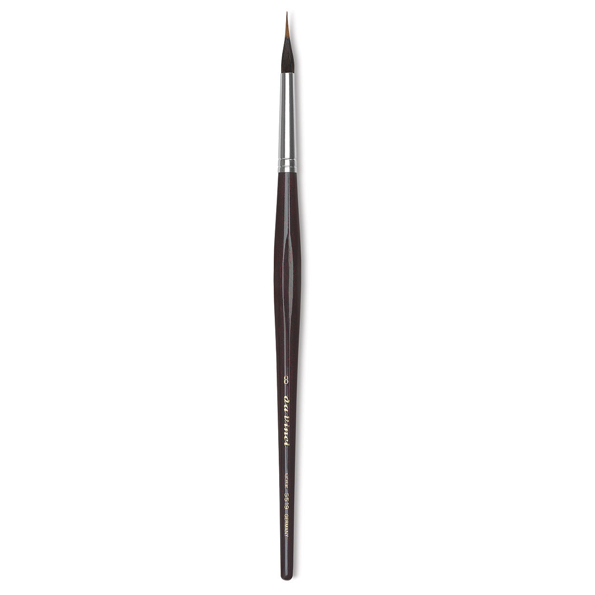 Da Vinci Maestro Kolinsky Brush - Special Inlaid Liner, Short Handle, Size 8