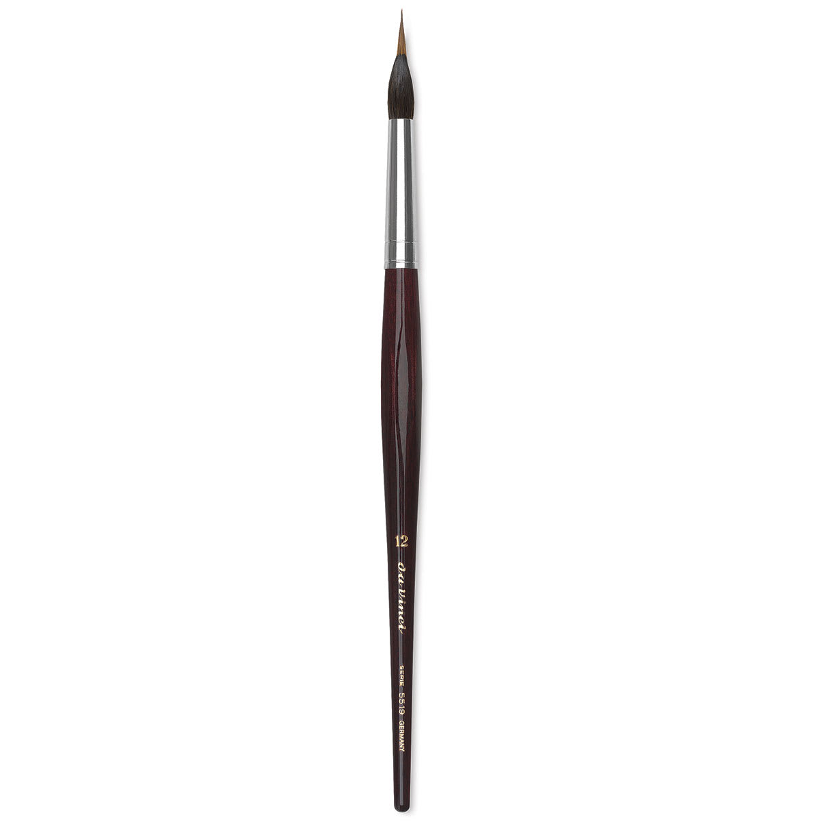Da Vinci Maestro Kolinsky Brush - Special Inlaid Liner, Short Handle, Size 12