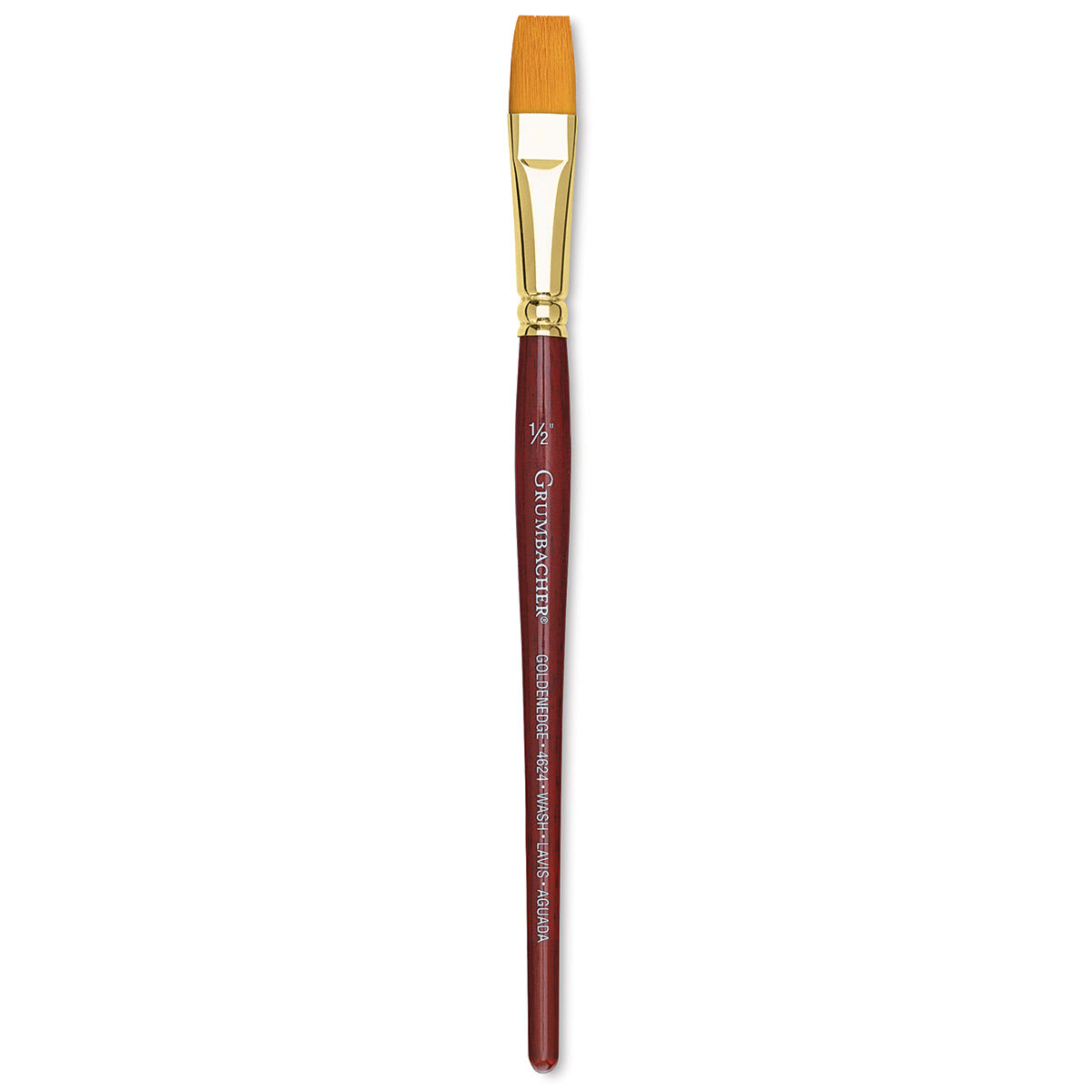 Grumbacher Goldenedge Brush - Wash, Short Handle, Size 1/2"
