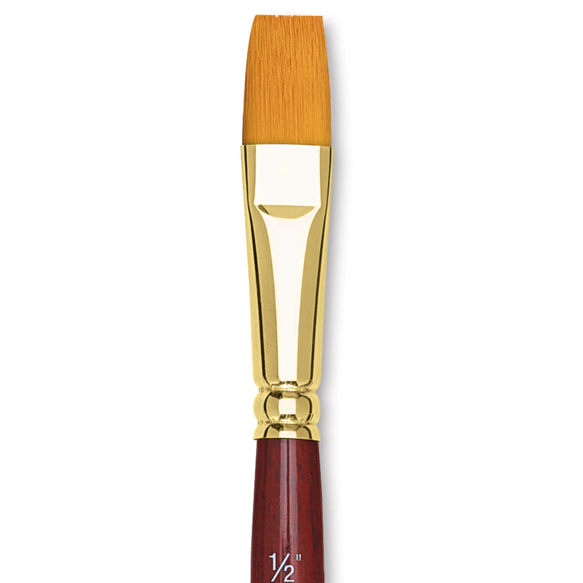 Grumbacher Goldenedge Brush - Wash, Short Handle, Size 1/2" close up