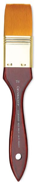 Goldenedge Synthetic Sable Brushes - Short handled Wash Brush upright