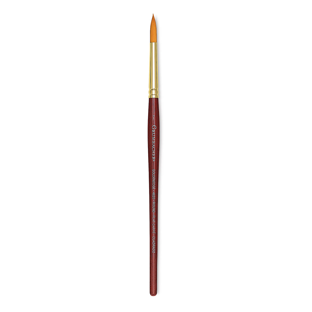 Goldenedge Synthetic Sable Brushes - Short handled Round Brush upright