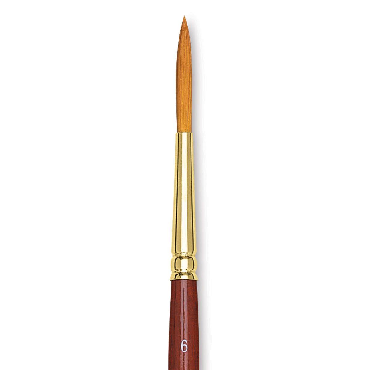 Grumbacher Goldenedge Brush - Liner, Short Handle, Size 6 close up
