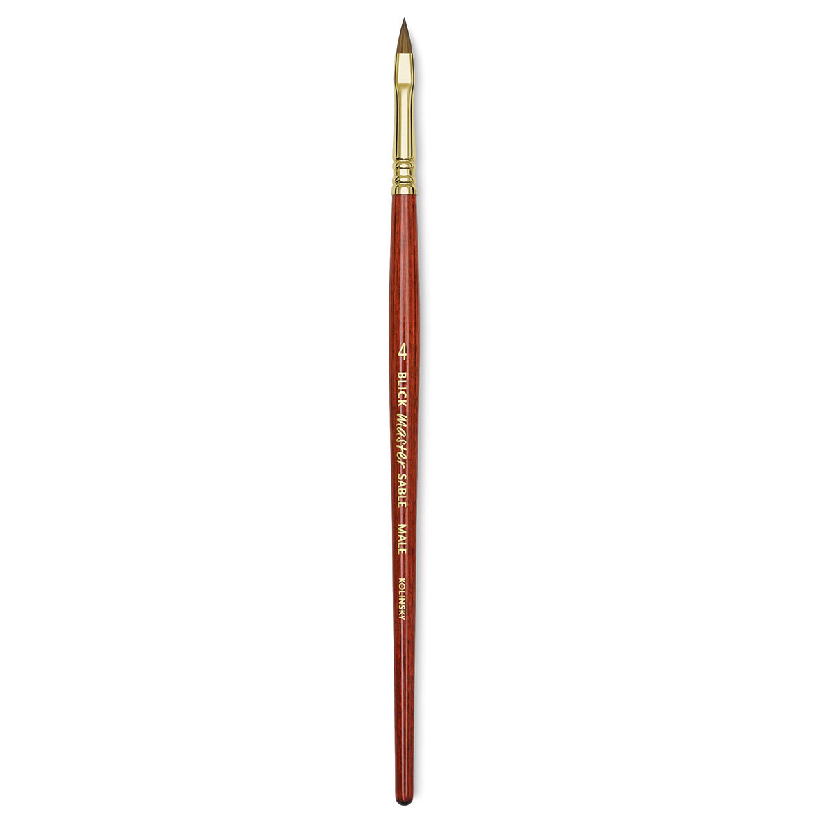 Blick Master Kolinsky Sable Brush - Filbert, Short Handle, Size 4