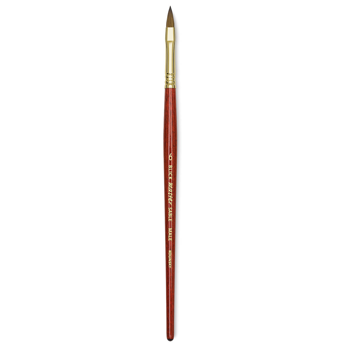 Blick Master Kolinsky Sable Brush - Filbert, Short Handle, Size 6