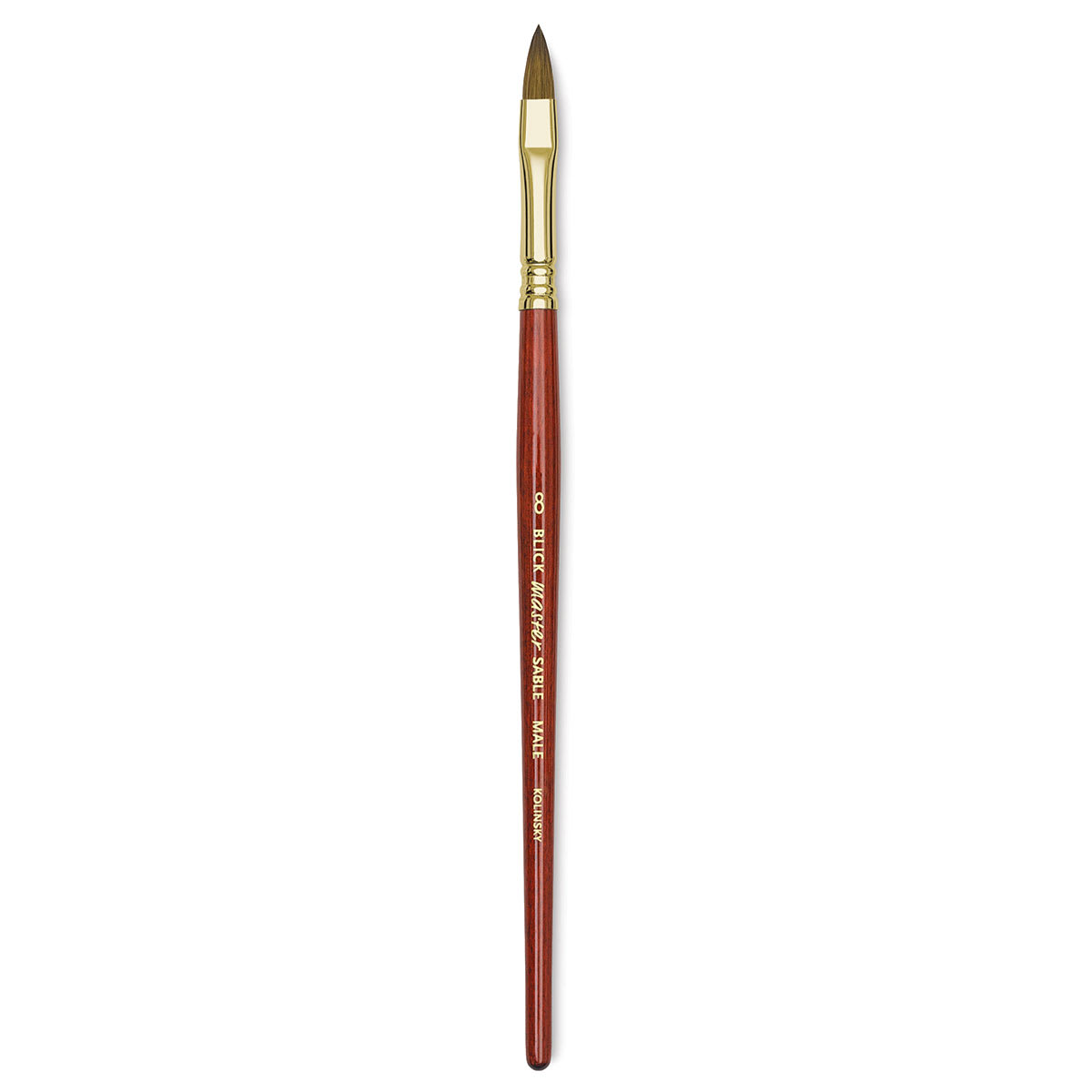 Blick Master Kolinsky Sable Brush - Filbert, Short Handle, Size 8