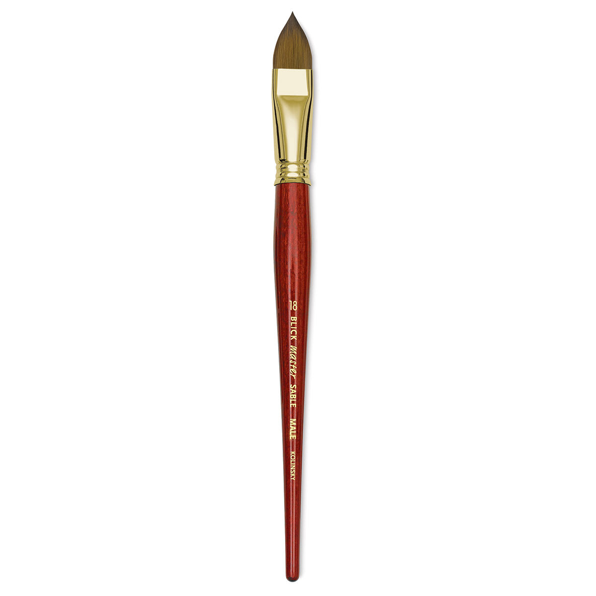 Blick Master Kolinsky Sable Brush - Filbert, Short Handle, Size 18