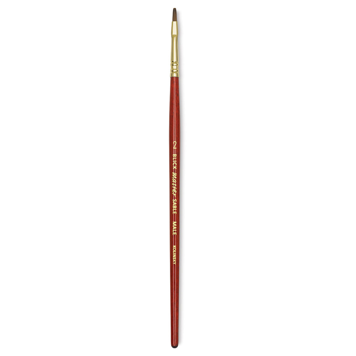 Blick Master Kolinsky Sable Brush - Bright, Short Handle, Size 2
