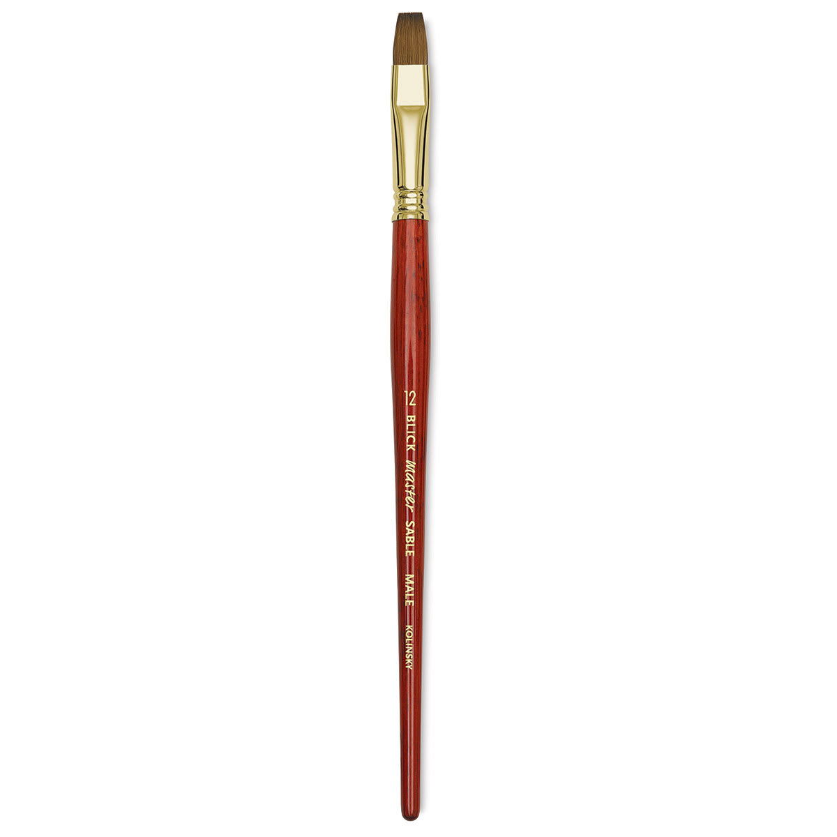 Blick Master Kolinsky Sable Brush - Bright, Short Handle, Size 12