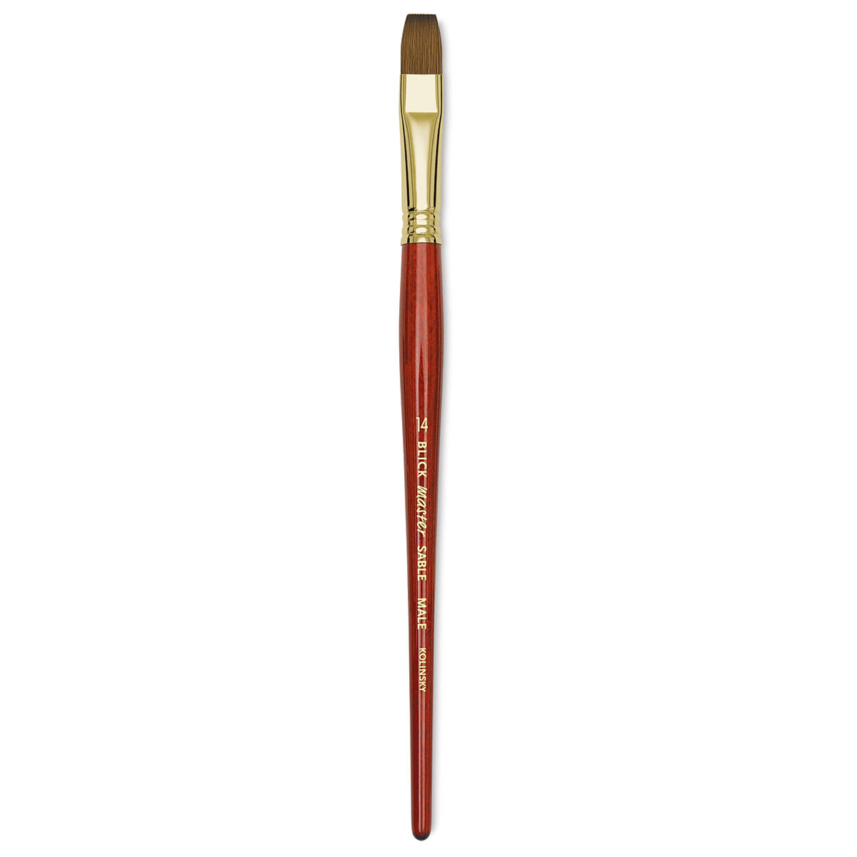 Blick Master Kolinsky Sable Brush - Bright, Short Handle, Size 14