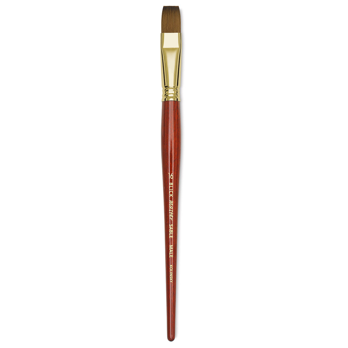 Blick Master Kolinsky Sable Brush - Bright, Short Handle, Size 16