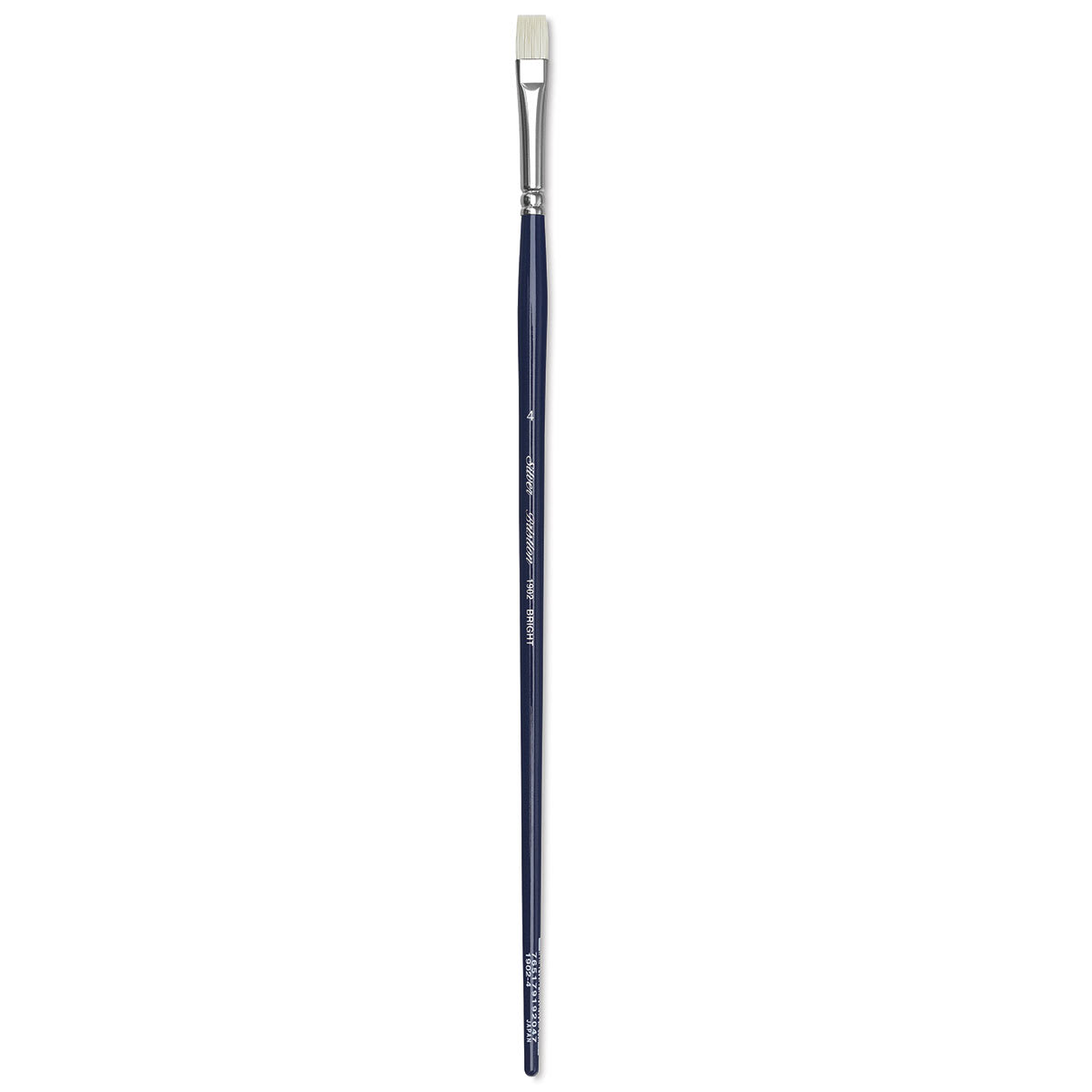 Silver Brush Bristlon Stiff White Synthetic Brush - Bright, Size 4