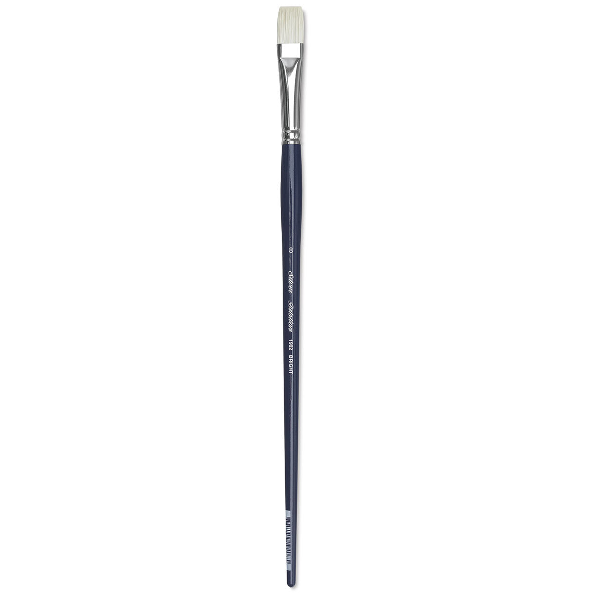 Silver Brush Bristlon Stiff White Synthetic Brush - Bright, Size 8