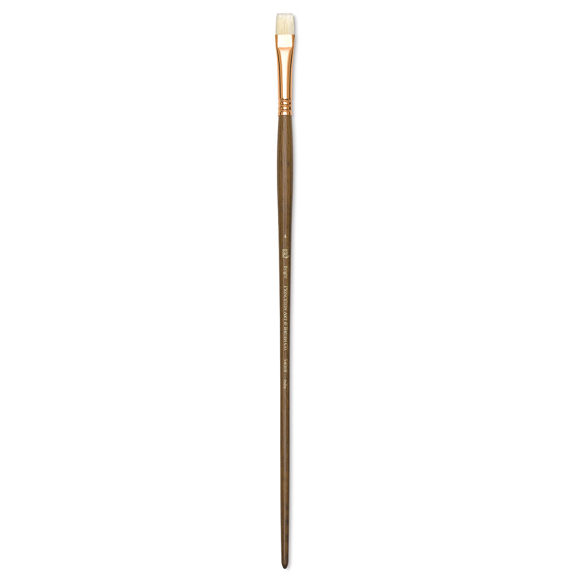 Princeton Best Natural Bristle Brush - Bright, Long Handle, Size 4