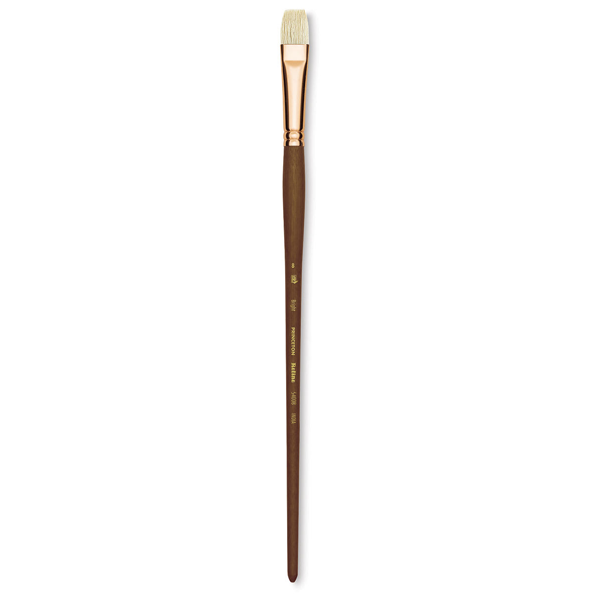 Princeton Best Natural Bristle Brush - Bright, Long Handle, Size 8