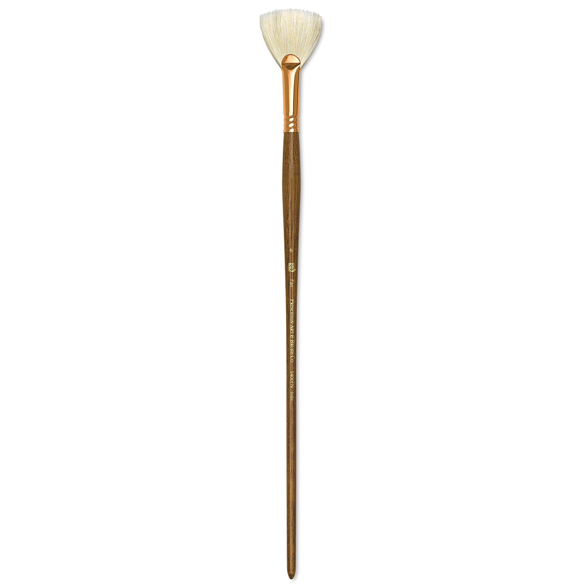 Princeton Best Natural Bristle Brush - Fan, Long Handle, Size 6