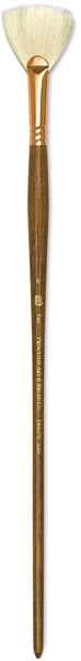 Refine Series 5400 Natural Bristle Brushes - Fan Brush shown upright