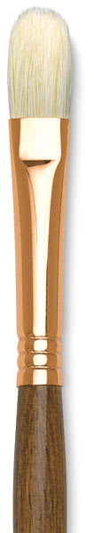 Refine Series 5400 Natural Bristle Brushes - Closeup of Filbert Brush