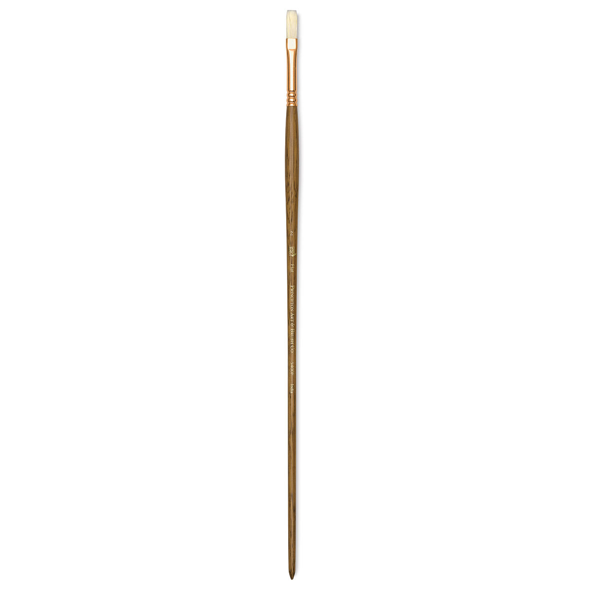 Princeton Best Natural Bristle Brush - Flat, Long Handle, Size 2