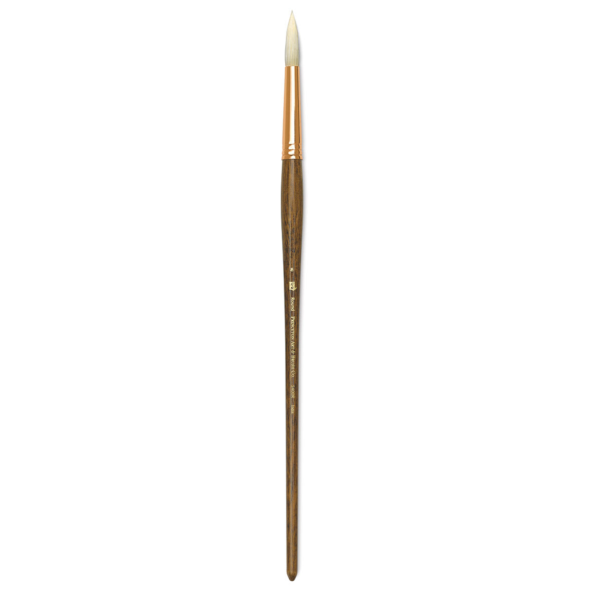 Princeton Best Natural Bristle Brush - Round, Long Handle, Size 8