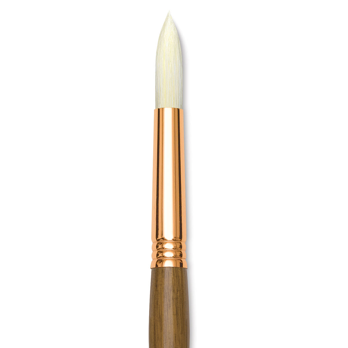 Princeton Best Natural Bristle Brush - Round, Long Handle, Size 10 close up