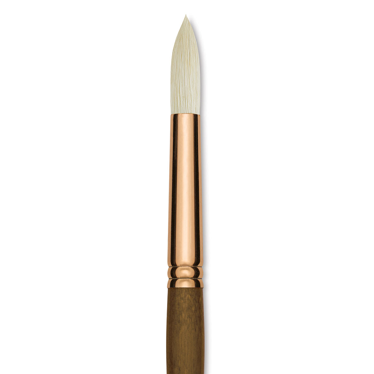 Princeton Best Natural Bristle Brush - Round, Long Handle, Size 12 close up