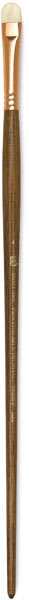 Refine Series 5400 Natural Bristle Brushes - Short Filbert Brush shown upright