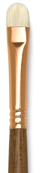 Refine Series 5400 Natural Bristle Brushes - Closeup of Short Filbert Brush