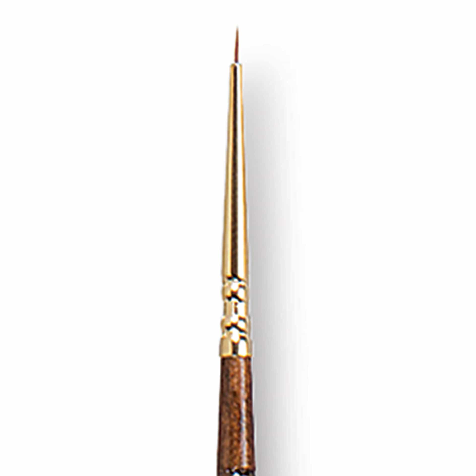 Escoda Reserva Kolinsky-Tajmyr Sable Brush - Round, Long Handle, Size 5/0 close up