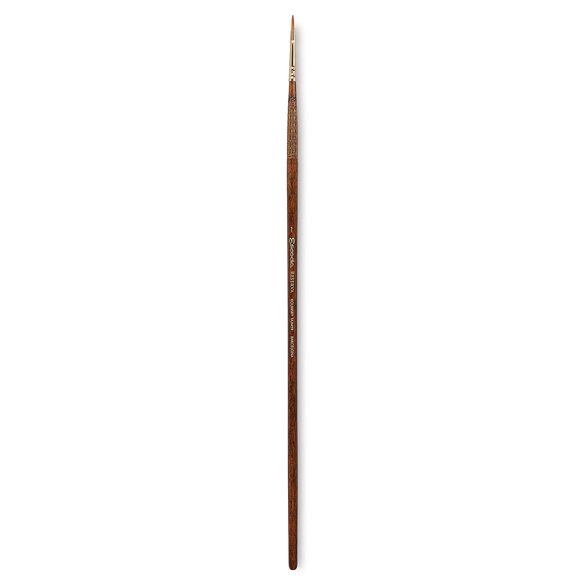 Escoda Reserva Kolinsky-Tajmyr Sable Brush - Filbert, Long Handle, Size 1