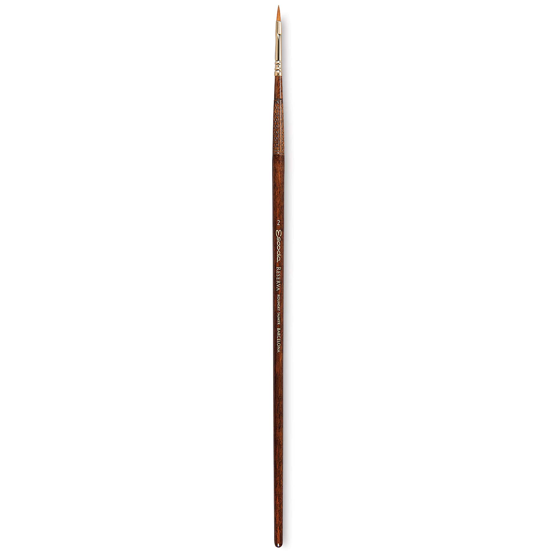 Escoda Reserva Kolinsky-Tajmyr Sable Brush - Filbert, Long Handle, Size 2