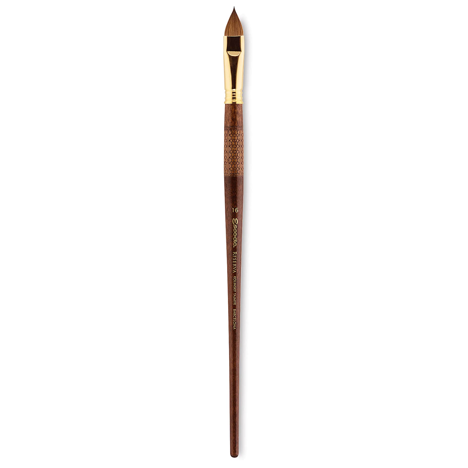 Escoda Reserva Kolinsky-Tajmyr Sable Brush - Filbert, Long Handle, Size 16