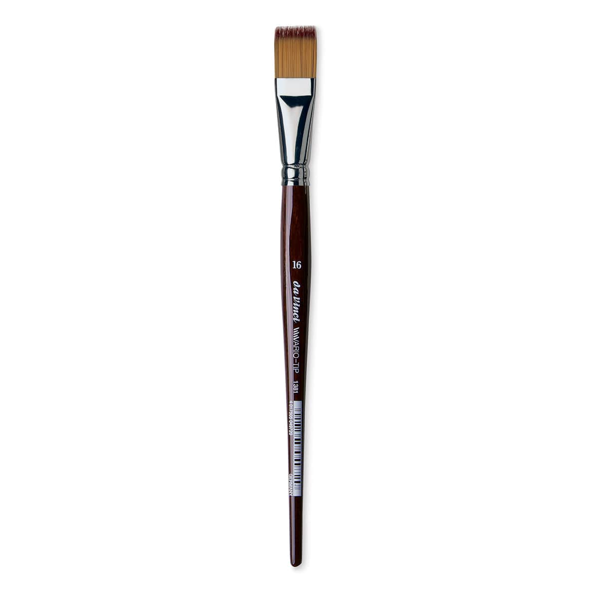 Da Vinci Vario Tip Synthetic Brush - 1381 Flat, Size 16, Short Handle close-up