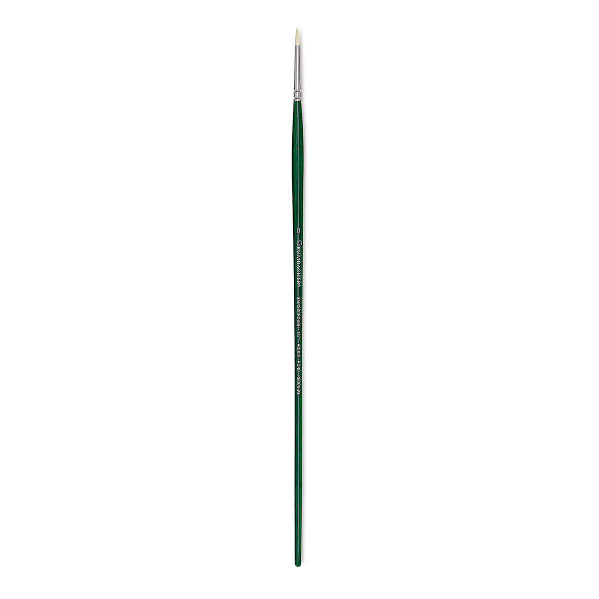 Grumbacher Gainsborough Brush - Round, Long Handle, Size 0