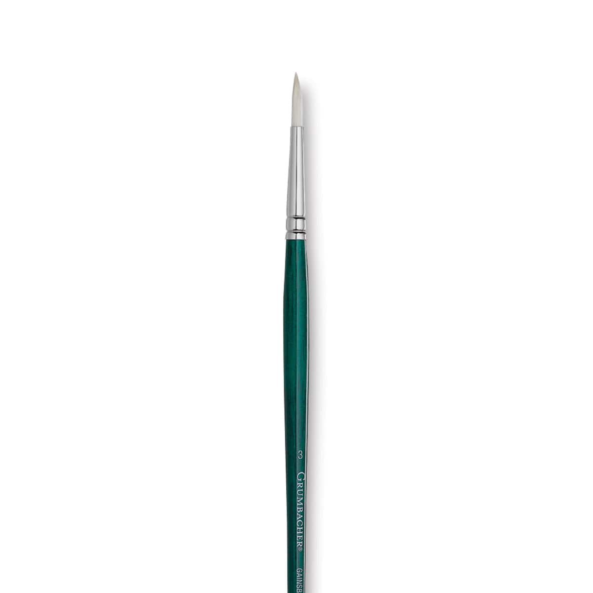 Grumbacher Gainsborough Brush - Round, Long Handle, Size 3