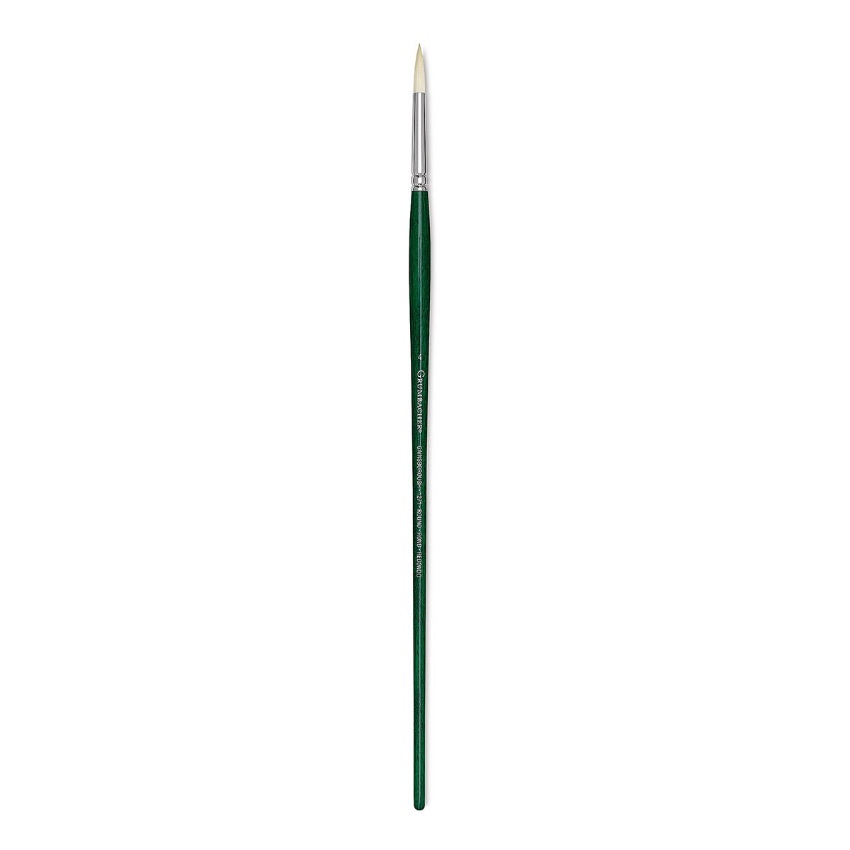 Grumbacher Gainsborough Brush - Round, Long Handle, Size 4