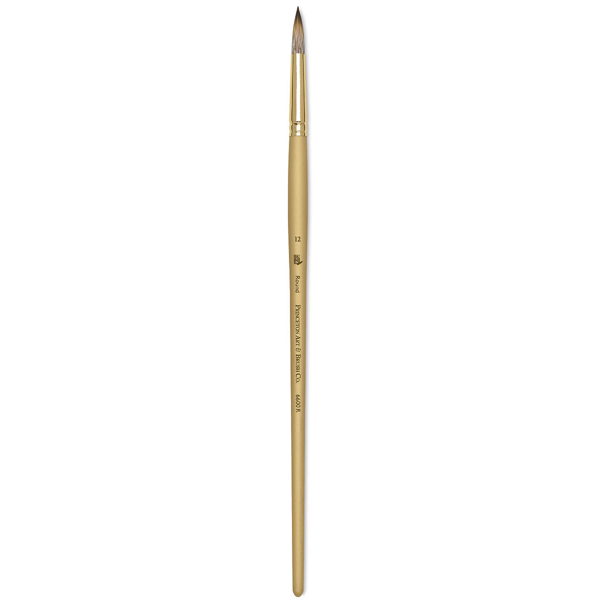 Princeton Synthetic Mongoose Brush - Round, Long Handle, Size 12