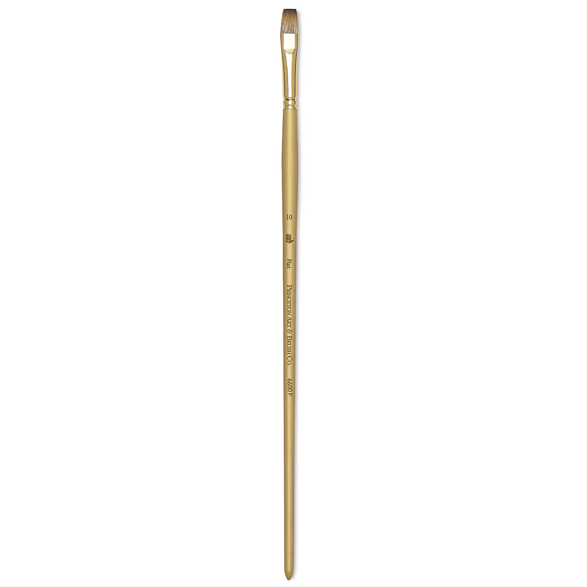 Princeton Synthetic Mongoose Brush - Flat, Long Handle, Size 10
