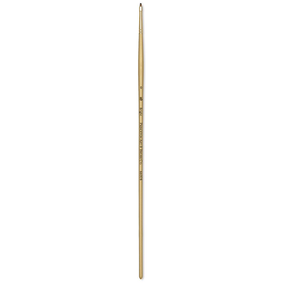 Princeton Synthetic Mongoose Brush - Bright, Long Handle, Size 0