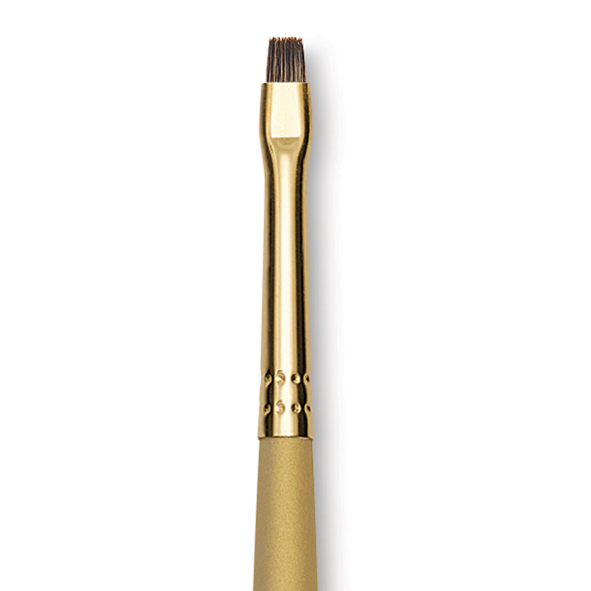 Princeton Synthetic Mongoose Brush - Bright, Long Handle, Size 2 close up