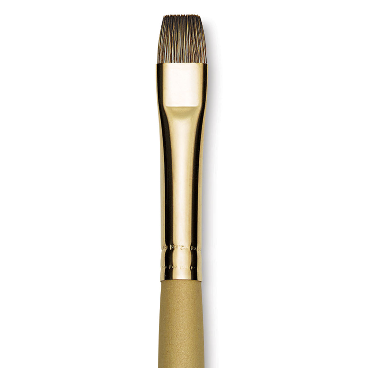 Princeton Synthetic Mongoose Brush - Bright, Long Handle, Size 10 close up