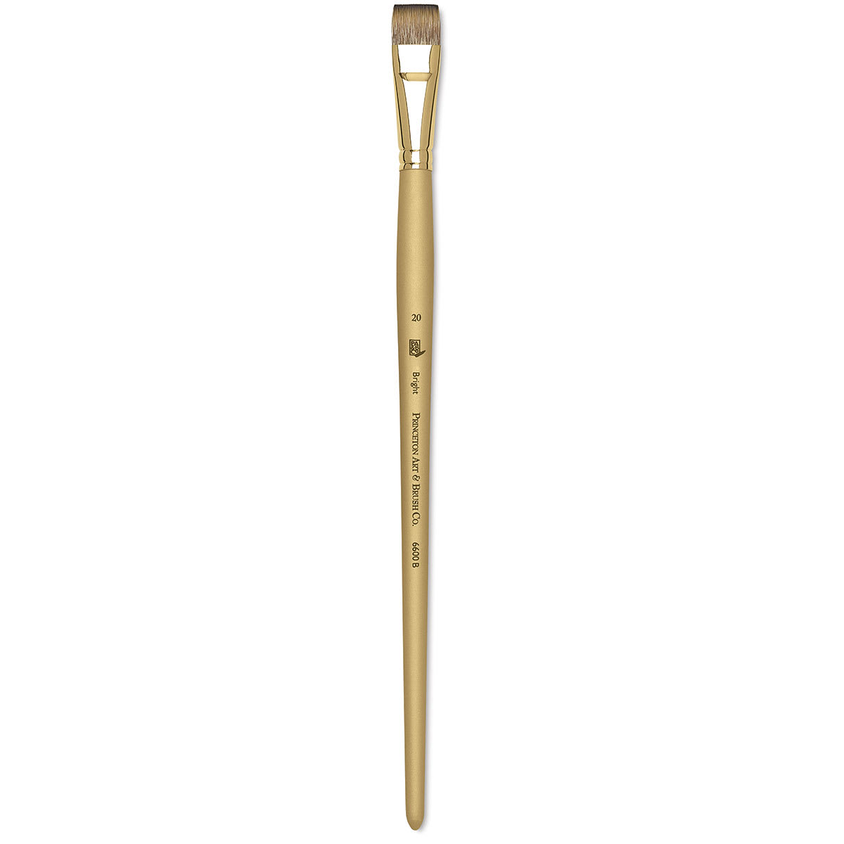 Princeton Synthetic Mongoose Brush - Bright, Long Handle, Size 20