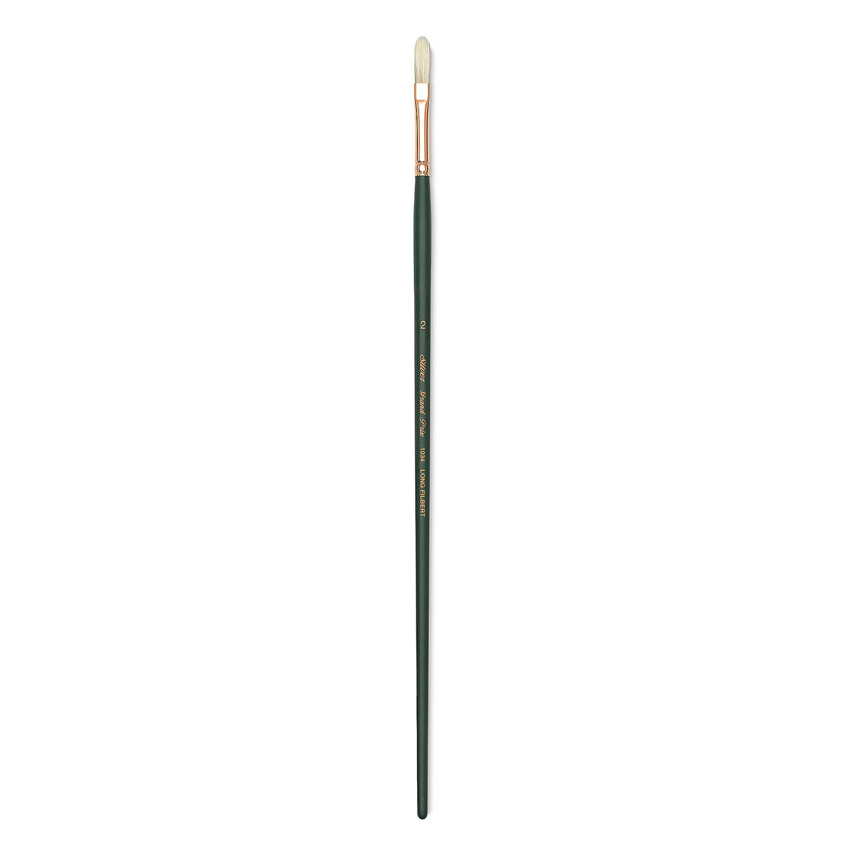 Silver Brush Grand Prix Super Brush - Long Filbert, Long Handle, Size 2