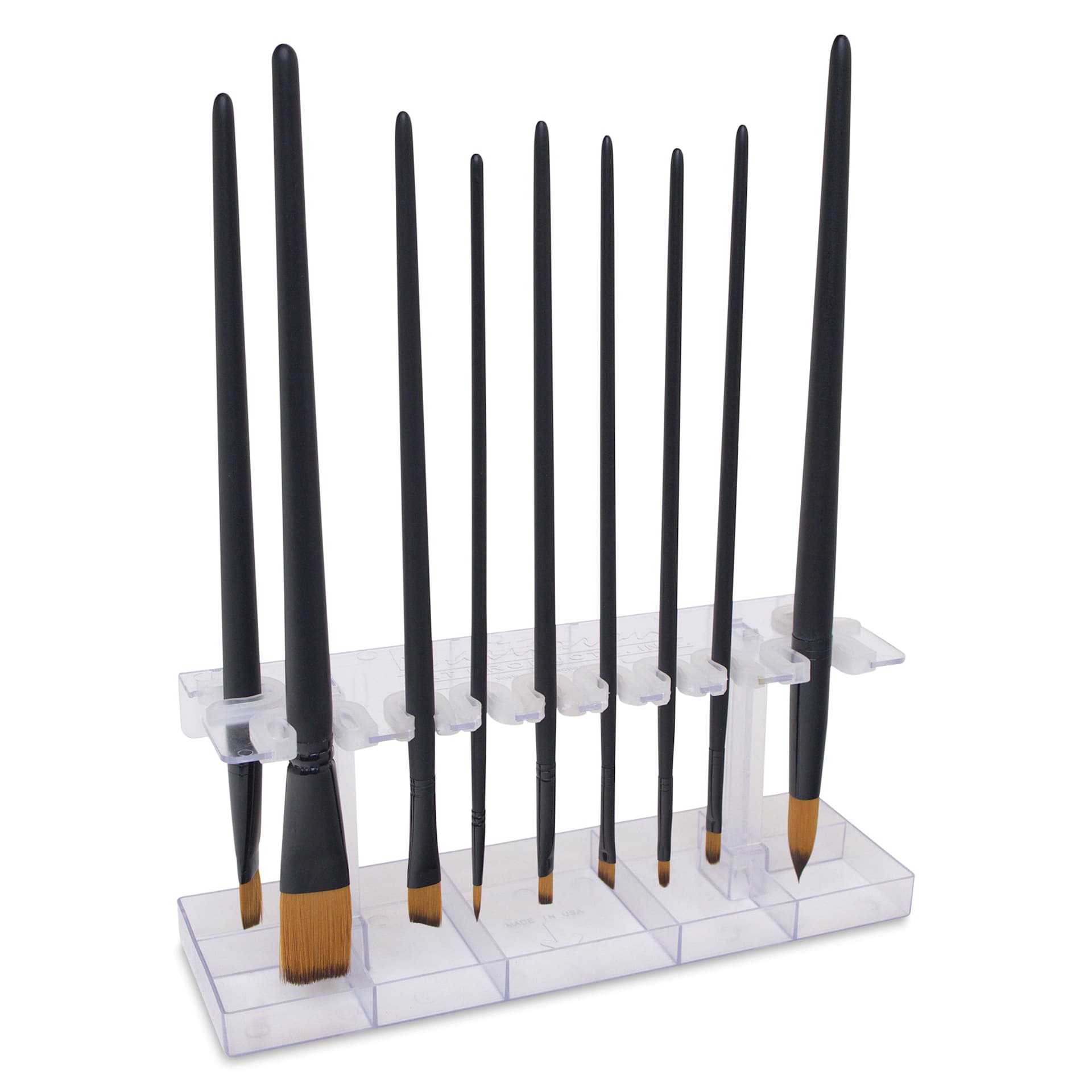 Masterson Sta-New Brush Holder - accessorized with Long Handle Brushes, not included