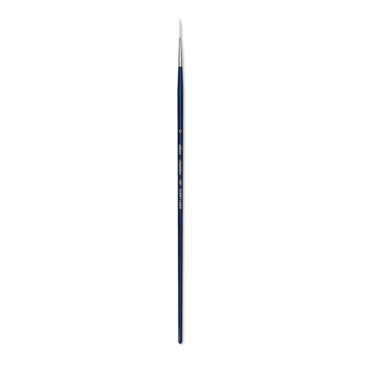 Silver Brush Bristlon Stiff White Synthetic Brush - Script Liner, Size 0