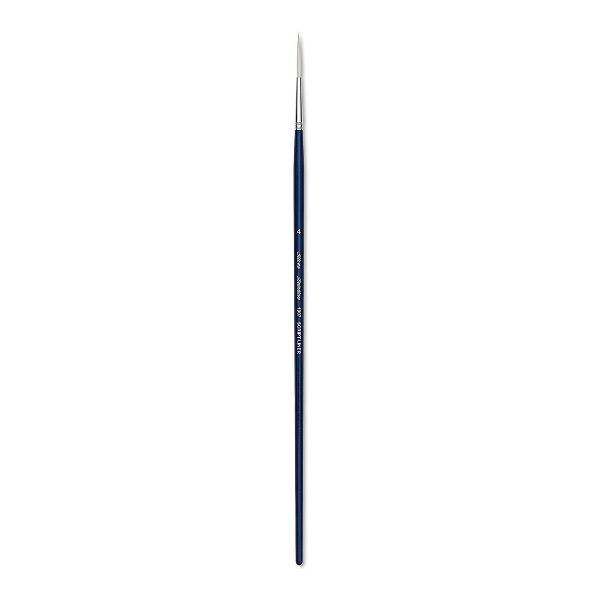 Silver Brush Bristlon Stiff White Synthetic Brush - Script Liner, Size 4