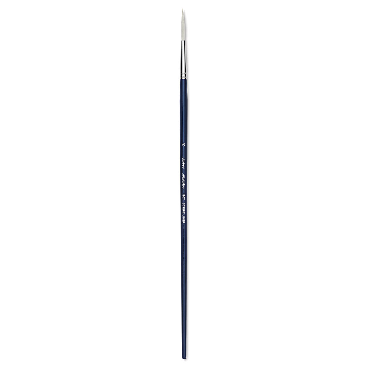 Silver Brush Bristlon Stiff White Synthetic Brush - Script Liner, Size 6